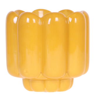 Kolibri Home | Retro Shine decorative pot - Yellow - Vaso 12cm