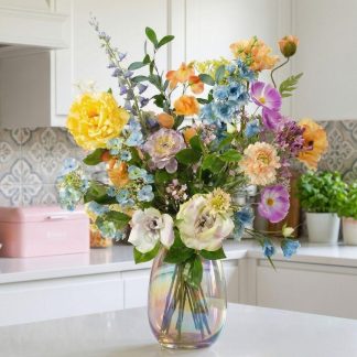 Artificial Flower Bouquet - Soft Spring Deluxe - Real Touch - 18 Stems - ↑ 85 cm