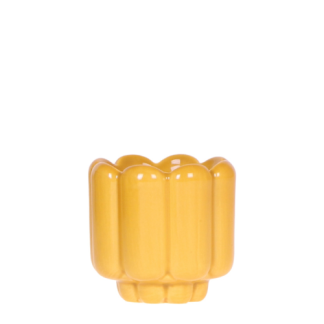 Kolibri Home | Retro Shine decorative pot - Yellow - Vaso 6cm