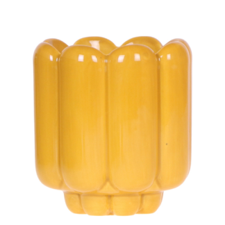 Kolibri Home | Retro Shine decorative pot - Yellow - Vaso 9cm