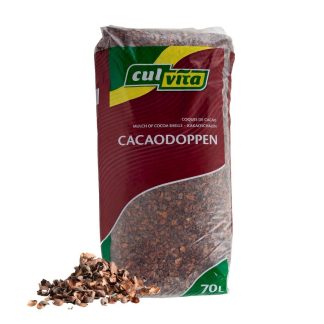 Culvita - Cocoa shells 70 litre - Cocoa-scented ground cover - organic soil improver