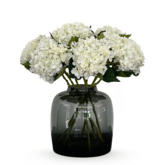Kunstbloemen Solo - Bianco - Hydrangea Flower - x 8 - 52 cm