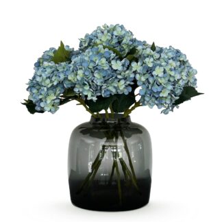 Kunstbloemen Solo - Blu - Hydrangea Flower - x 8 - 52 cm