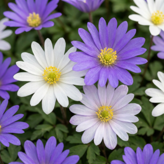 400x Anemone Blanda mix - Anémone de Grèce en mélange - Divers - Bulbe naturalisant - Calibre 4/5